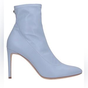 NWT Giuseppe Zanotti Bimba Leather High Heel Sock Booties, Size 40 / US 10